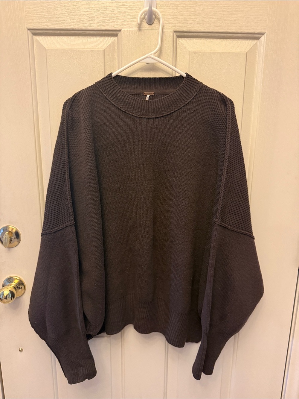 Free People brown Crewneck Sweater
